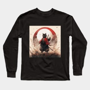 Samurai Cat Long Sleeve T-Shirt